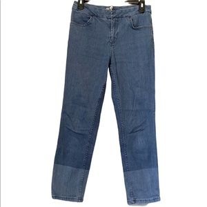 Topshop Moro Skinny Leg 2 Tone Jeans